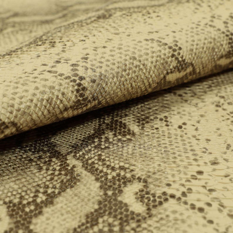Snakeskin Vinyl Faux Leather Upholstery Fabric For Furniture, Sofas, Vehicle Trimmings & Accessories Hard Wearing Animal Print Vinyl image 6