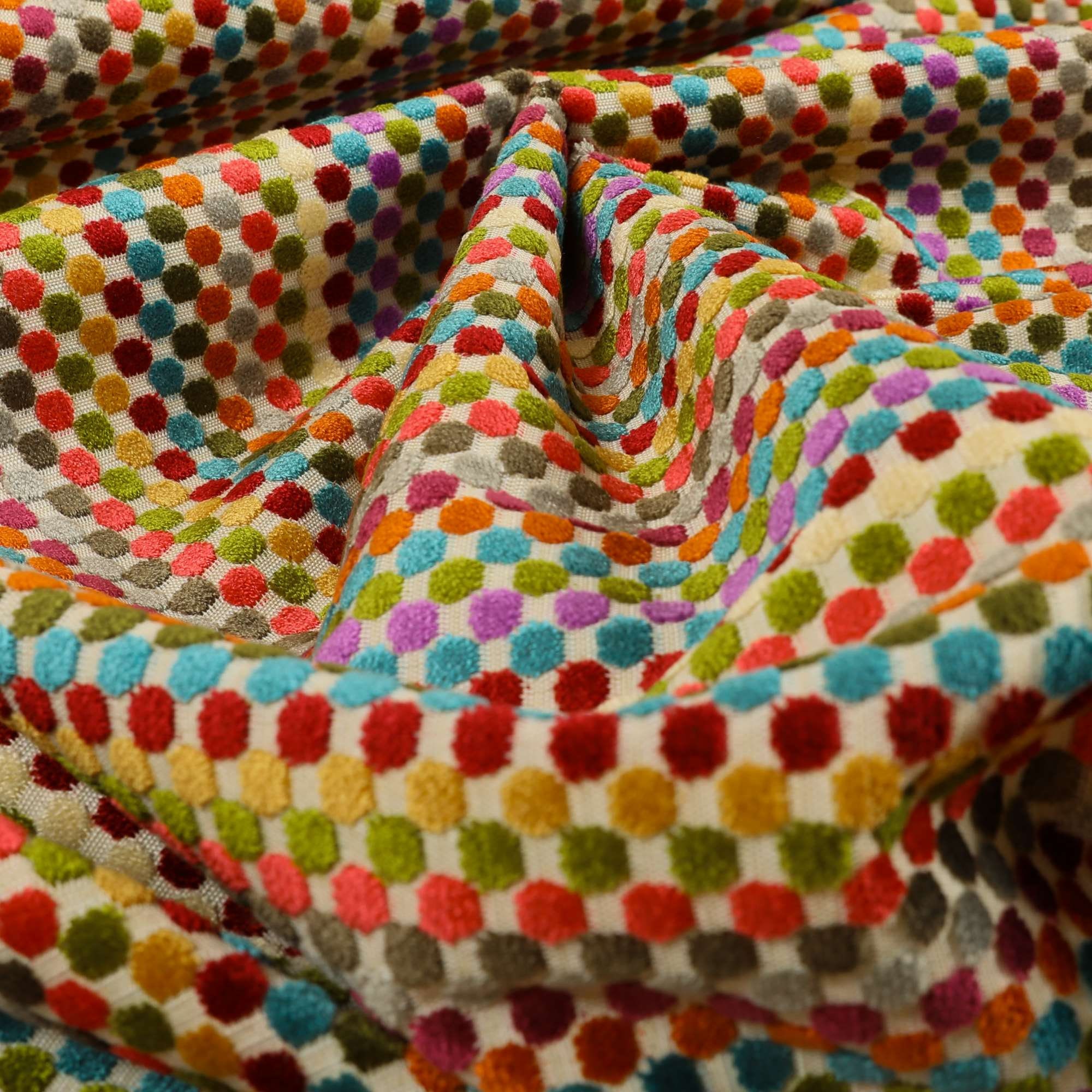G27 Multicolour Jacquard Fabric Rainbow – FabricViva