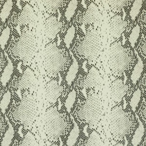 Snakeskin Vinyl Faux Leather Upholstery Fabric For Furniture, Sofas, Vehicle Trimmings & Accessories Hard Wearing Animal Print Vinyl White