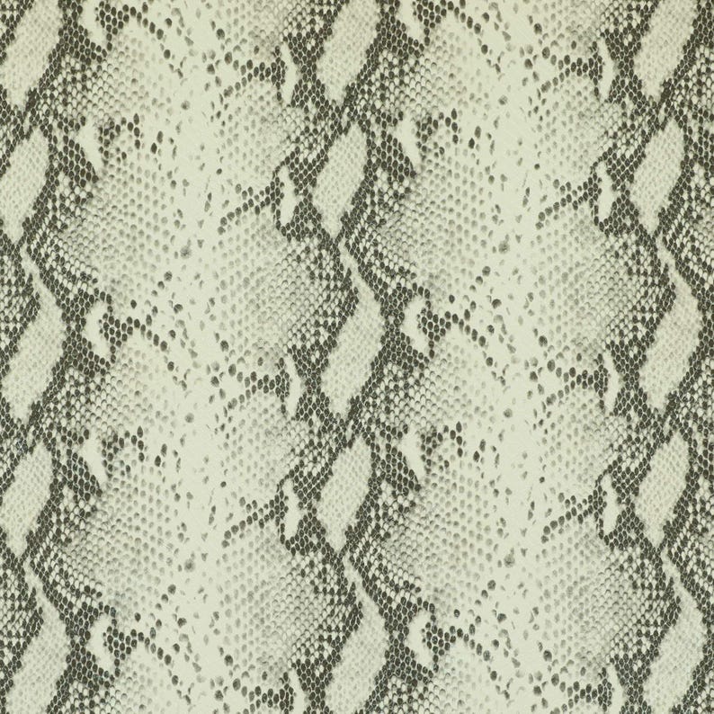 Snakeskin Vinyl Faux Leather Upholstery Fabric For Furniture, Sofas, Vehicle Trimmings & Accessories Hard Wearing Animal Print Vinyl White