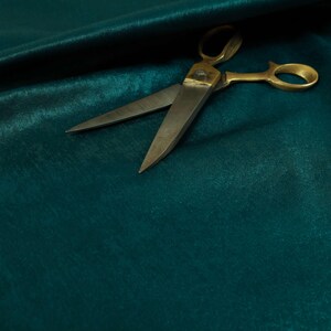 Silky Sheen Brushed Chenille Fabrics For Upholstery, Sofas, Furniture, Curtains Cushions & Interior Design Soft Hard Wearing Material Teal