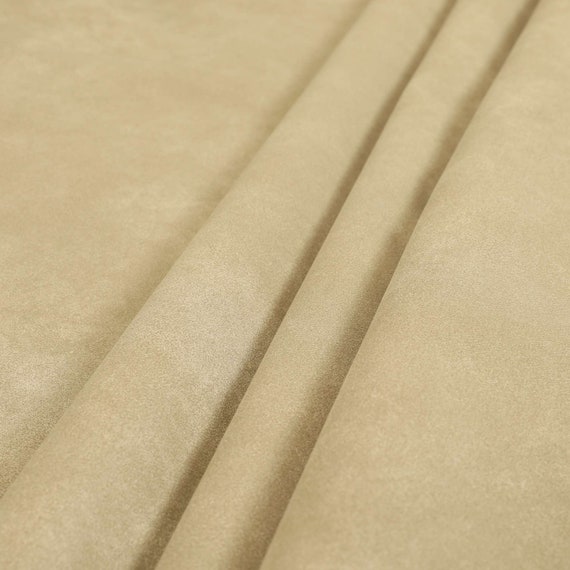 New Soft Quality Durable Faux Suede Feel Leather Beige Furnishing Upholstery Fabric Sold by the 1 Metres Fabric Etsy Canada