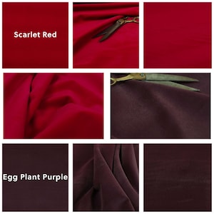 Super Soft Brushed Velvet Upholstery Fabric Curtains, Sofas, Seating, Cushions & Interior Design Soft Hard Wearing Plain Fabrics Per Metre image 6