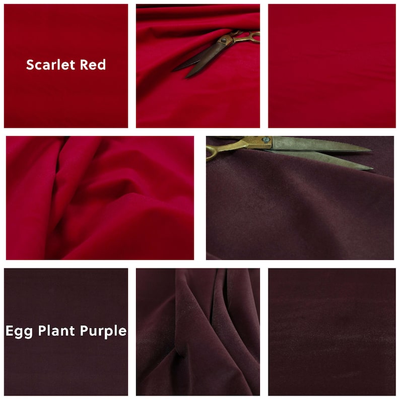 Super Soft Brushed Velvet Upholstery Fabric Curtains, Sofas, Seating, Cushions & Interior Design Soft Hard Wearing Plain Fabrics Per Metre image 6