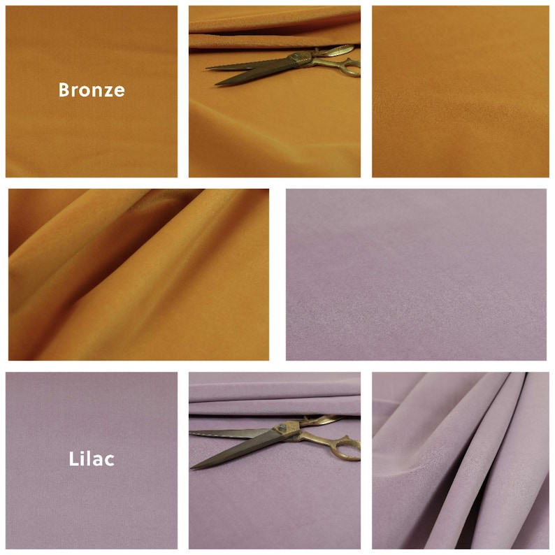 Super Soft Brushed Velvet Upholstery Fabric Curtains, Sofas, Seating, Cushions & Interior Design Soft Hard Wearing Plain Fabrics Per Metre image 3
