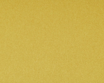 Soft Wool Effect Plain Quality Lightweight Yellow Chenille Furnishing Upholstery Fabric - Sold By The 1 Metres Fabric