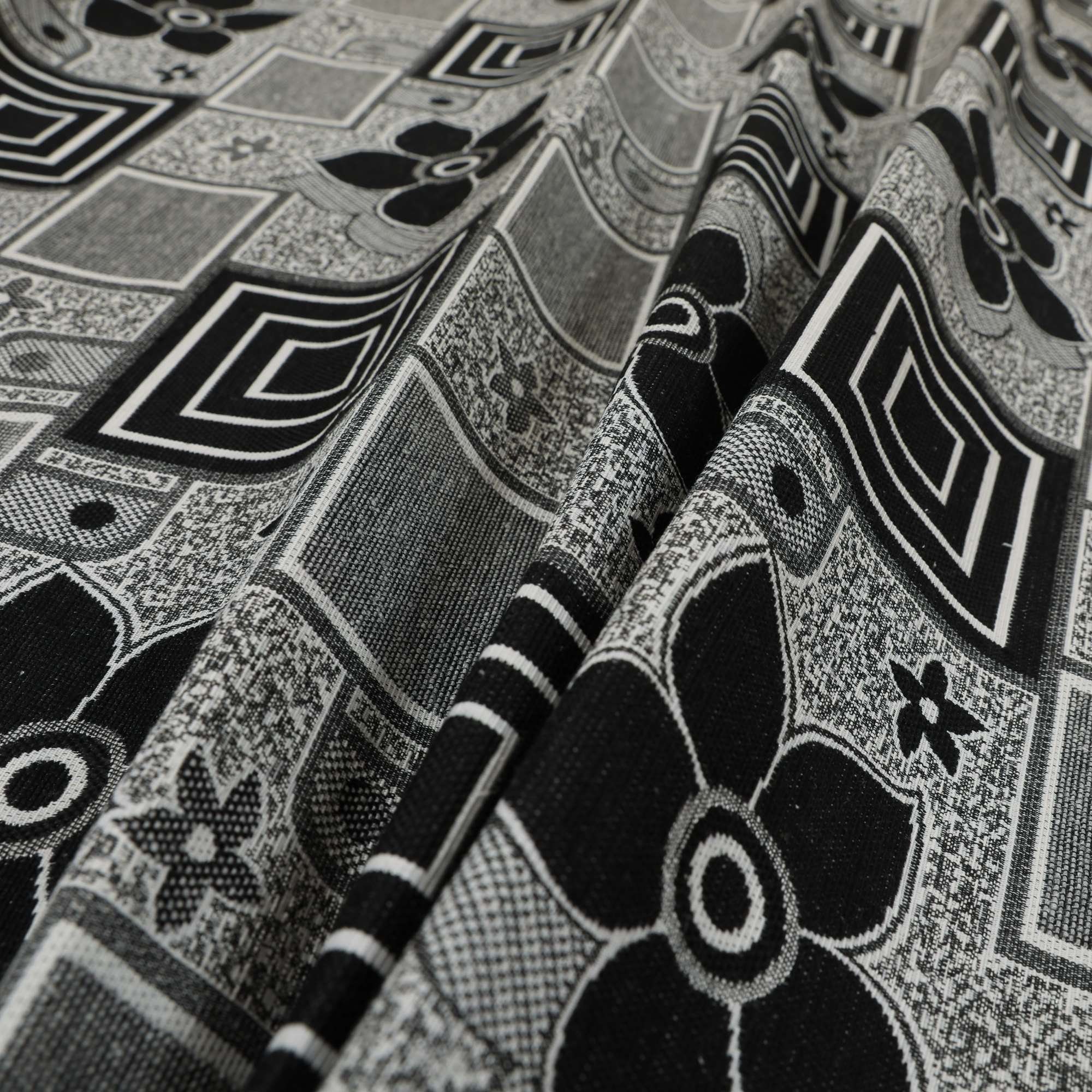 Nuevo material reciclado de cuero sintético efecto de grano grueso material  de tela de tapicería resistente en color negro -  México