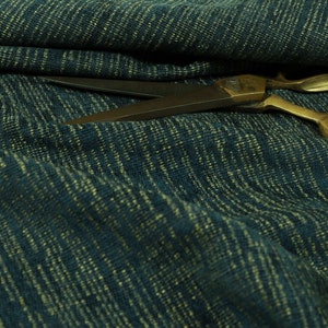 New Furnishing Fabrics Beautifully Woven Soft Textured Semi Plain Chenille Material Blue Upholstery Fabrics