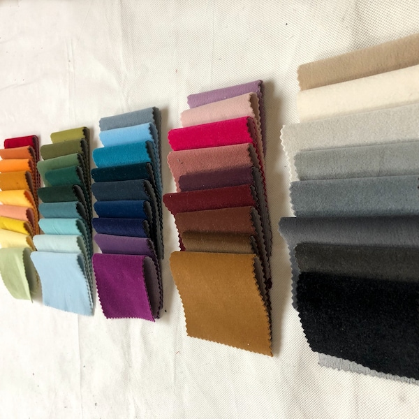 Super Soft Brushed Velvet Upholstery Fabric For Curtains, Cushions & Interior Design Soft Hard Wearing Polyester Plain Fabrics Per Metre