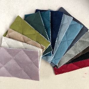 Thick Quilted Chenille Upholstery Fabric For Cushion & Interior Design Accessories Sumptuously Soft Hard Wearing Polyester Fabrics Per Metre