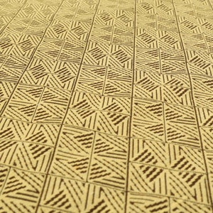 Nueva tela de tapicería de cortina de color amarillo texturizado de chenilla con patrón semiliso, se vende por tela de 10 metros de longitud