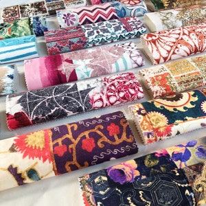 Patchworktryckt sammetsmöbeltyg för gardiner, kuddar, inredning Mjuka slitstarka polyesterpatchworktyger per meter