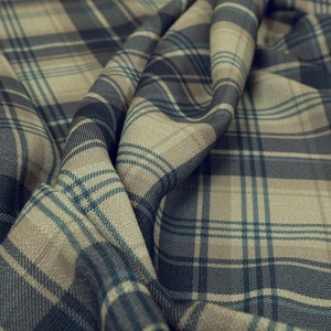 Furnishing Fabrics Tartan Pattern Printed Chenille Material Blue Coloured For Home Textiles Sofa Upholstery Fabric For Sale By The 1 Metre
