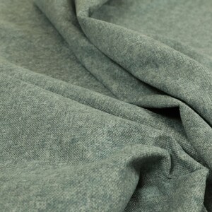 Blue Furnishing Upholstery Fabric Heavy Weight Quilted Effect Textured Chenille