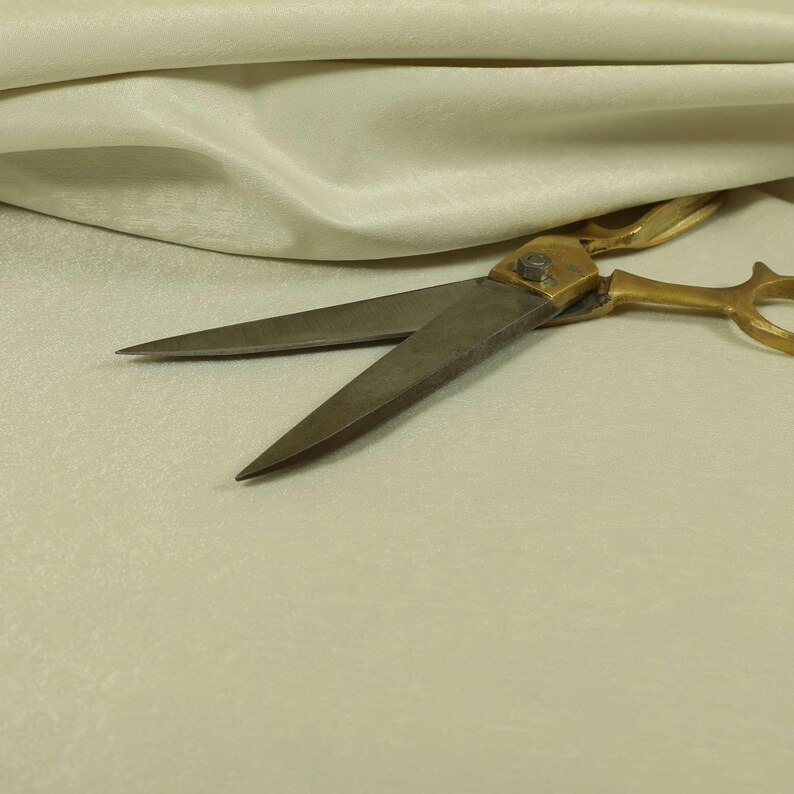 Silky Sheen Brushed Chenille Fabrics For Upholstery, Sofas, Furniture, Curtains Cushions & Interior Design Soft Hard Wearing Material White
