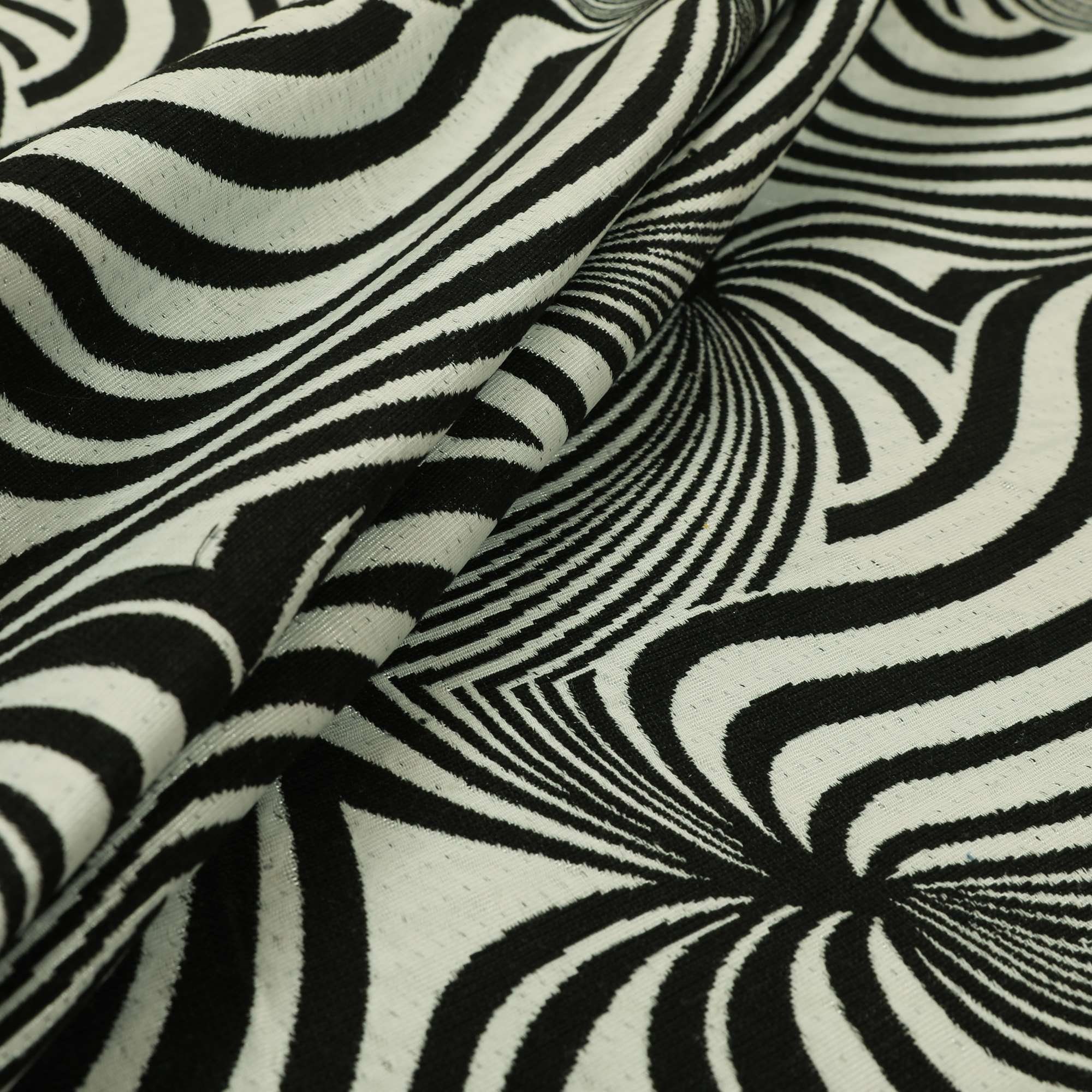 twentieth century fabrics テキスタイル Double-Sided Cotton Dobby Fabric - Green/Blue (SDS3512