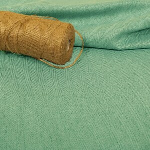 New Furnishing Fabrics Teal Soft Herringbone Chenille Textured Hardwearing Upholstery Curtain Fabrics  Sofa Curtains Sold By The Metre