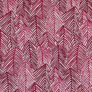 New Chenille Quality Woven Modern Leaf Floral Pattern Pink Upholstery Fabric - Sold By The 10 Metre Length Fabric