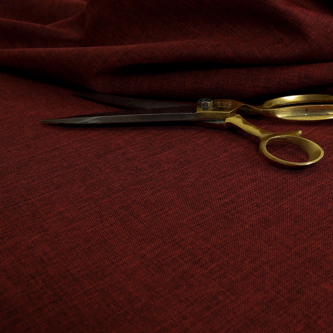 Hard Wearing Linen Effect Like Chenille Upholstery Plain Etsy UK