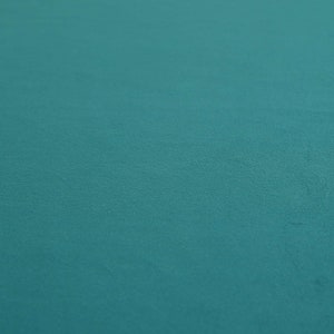 New Designer Soft Plush Plain Glossy Velvet Modern Upholstery Curtain Furnishing Fabrics In Teal Blue Colour - Sold By The Metre Fabric