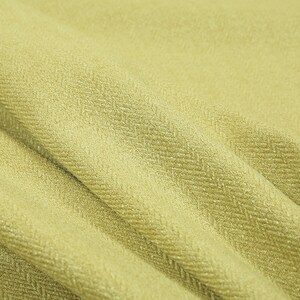10 Metres Of Durable Soft Quality Herringbone Chenille Upholstery Fabric Yellow Colour For Interior Soft Furnishing Furniture Curtain Sofa image 4