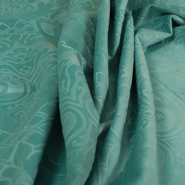 Light Blue Damask Curtains Etsy