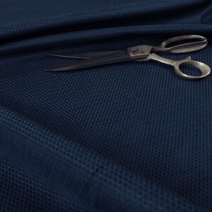 Novo tecido de estofamento para decoração, material de pilha de veludo liso texturizado macio de qualidade em cor azul para cortinas de sofás vendidos por metro