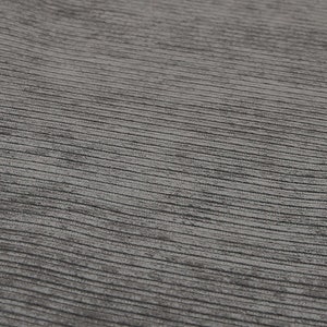 10 Metres Of New Soft Pencil Thin Lined Stripe Corduroy Upholstery Fabric Grey Charcoal Colour For Sofa Curtains Interior Furnishing Use