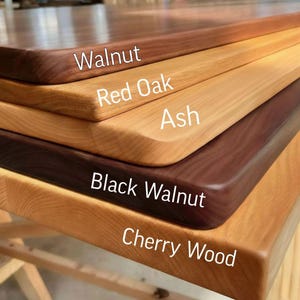Blat stołu z litego drewna na wymiar | Naturalne deski z twardego drewna | Deski meblowe | 7 gatunków drewna