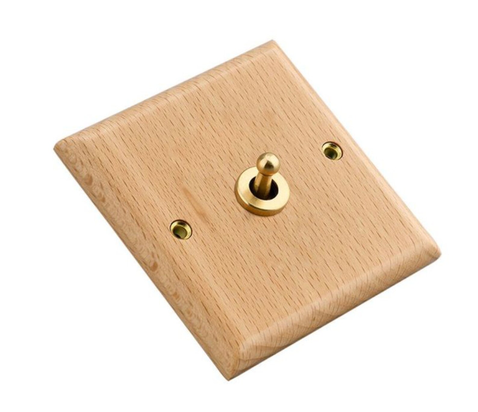 Beech Wood Switch Wooden Light Switch Cover Wooden Switch Etsy