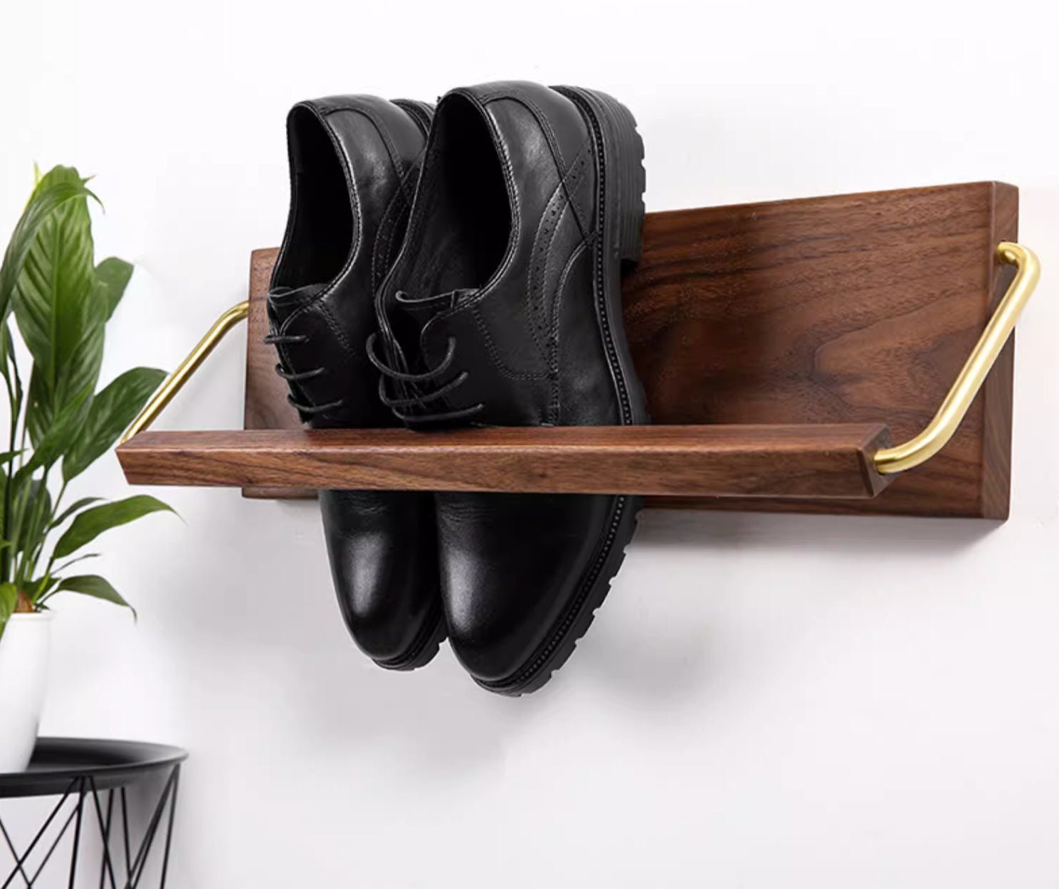 Walnut Shoe Rack
