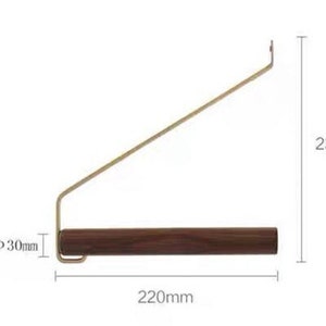 Clothing wooden rail, wall mounted clothing rail, wooden hanger, wooden rob for casual clothes hanger image 5