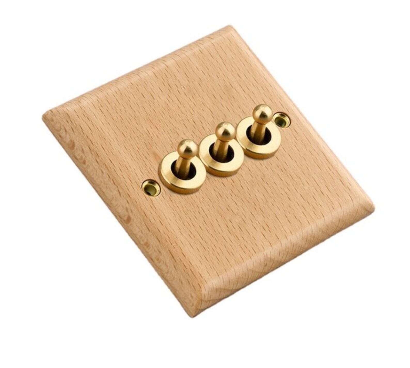 Beech Wood Switch Wooden Light Switch Cover Wooden Switch Etsy