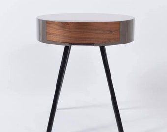 Nordic bedside table, modern stylish round side table, creative living room corner, light luxury small coffee table,