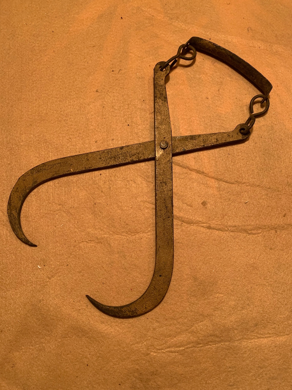 Antique Ice Block Tongs Vintage Primitive Rustic Barn Steel Etsy