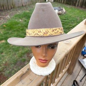 VTG Adam By Miller Hat Bros‎ Gray Fedora Women\'s Ribbon Trimmed Side Bow Costume Miller bros. hat co. - Gem main image 2