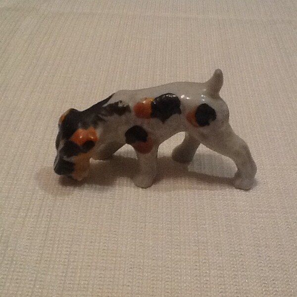 Occupied japan porcelain terrier dog figurine
