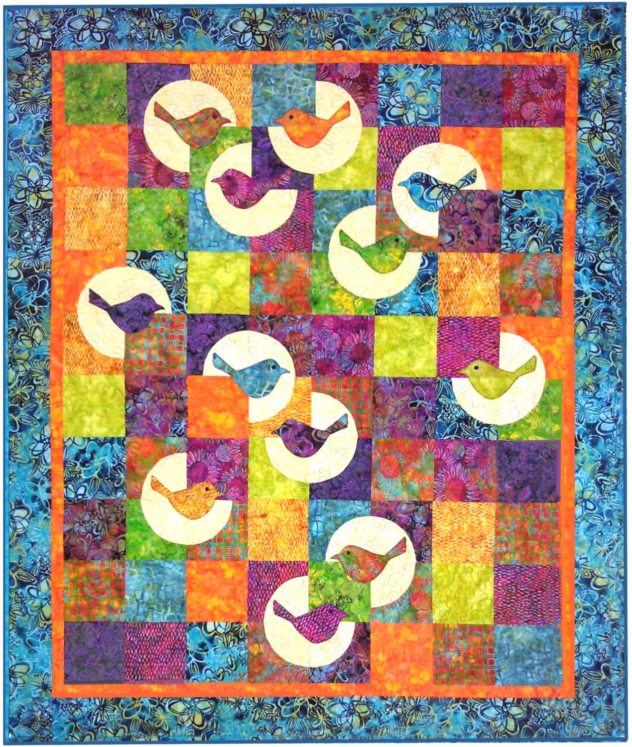 Birds of Paradise Quilt Pattern Etsy