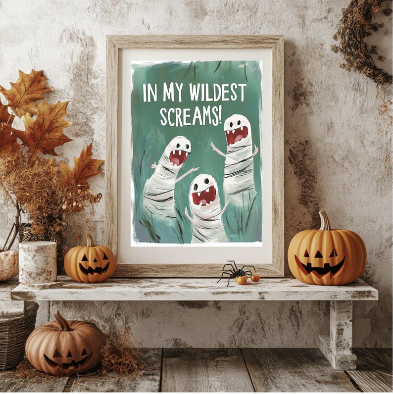 Pastel Halloween Taylor Swift Art Prints 3print Set Cute Kawaii Ghosts