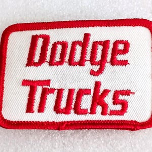 Vintage 1970s Dodge Trucks Cloth Hat or Jacket Patches New NOS
