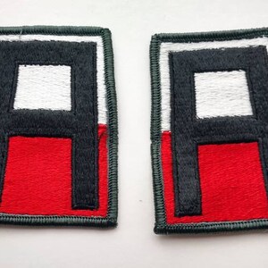 2 Vintage United States US 1st Army Patch New NOS Merrowed Edge 1969