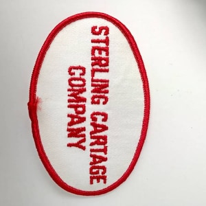 Sterling Cartage Transportation Company Trucking 1970s Patch New NOS