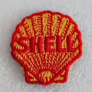 Rare Original Shell Oil & Gas Company Uniform Hat Patch 1950s NOS New