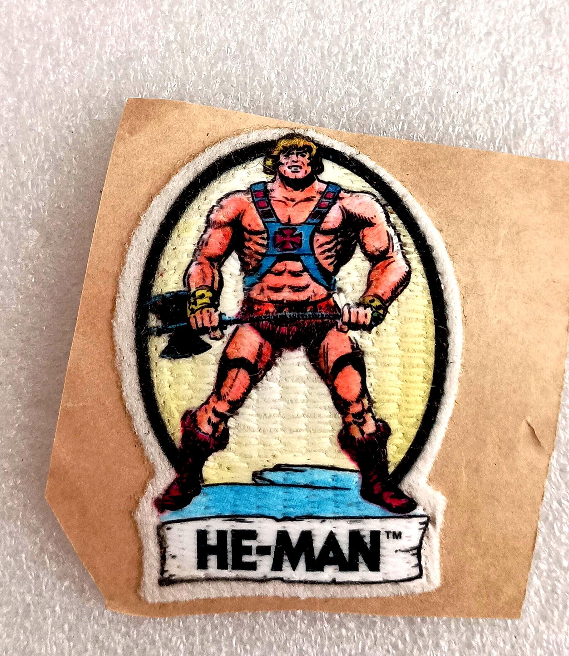 Heeman Sticker Vintage He-man Cartoon Sticker Cloth Patch Set NOS 1980's Vending Prize ...