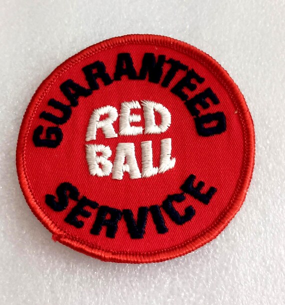 Atlantic Red Ball Gas Station Guaranteed Service Uniform Patch New NOS 1960s View 2