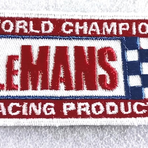 LeMANS World Campion Racing Product Supply Jacket Hat Patch New NOS 1970s
