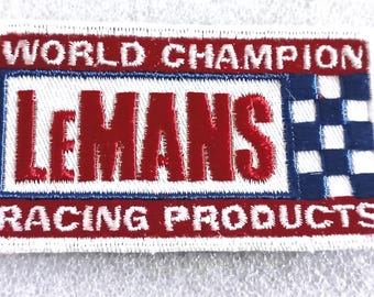 LeMANS World Campion Racing Product Supply Jacket Hat Patch New NOS 1970s