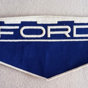 Rare Original Vintage Large Ford Logo Car Back Of Jacket Patch New NOS 1950s