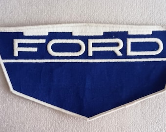 Rare Original Vintage Large Ford Logo Car Back Of Jacket Patch New NOS 1950s