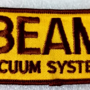 VTG Beam Vacuum Systems Jacket Hat Patch New NOS 1970s